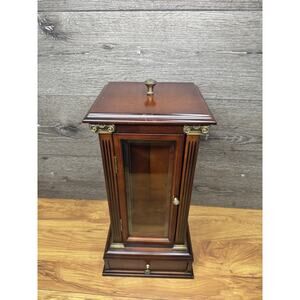 Vintage Bombay Company Rotating Jewelry Box Chest Case Organizer Necklace 18”